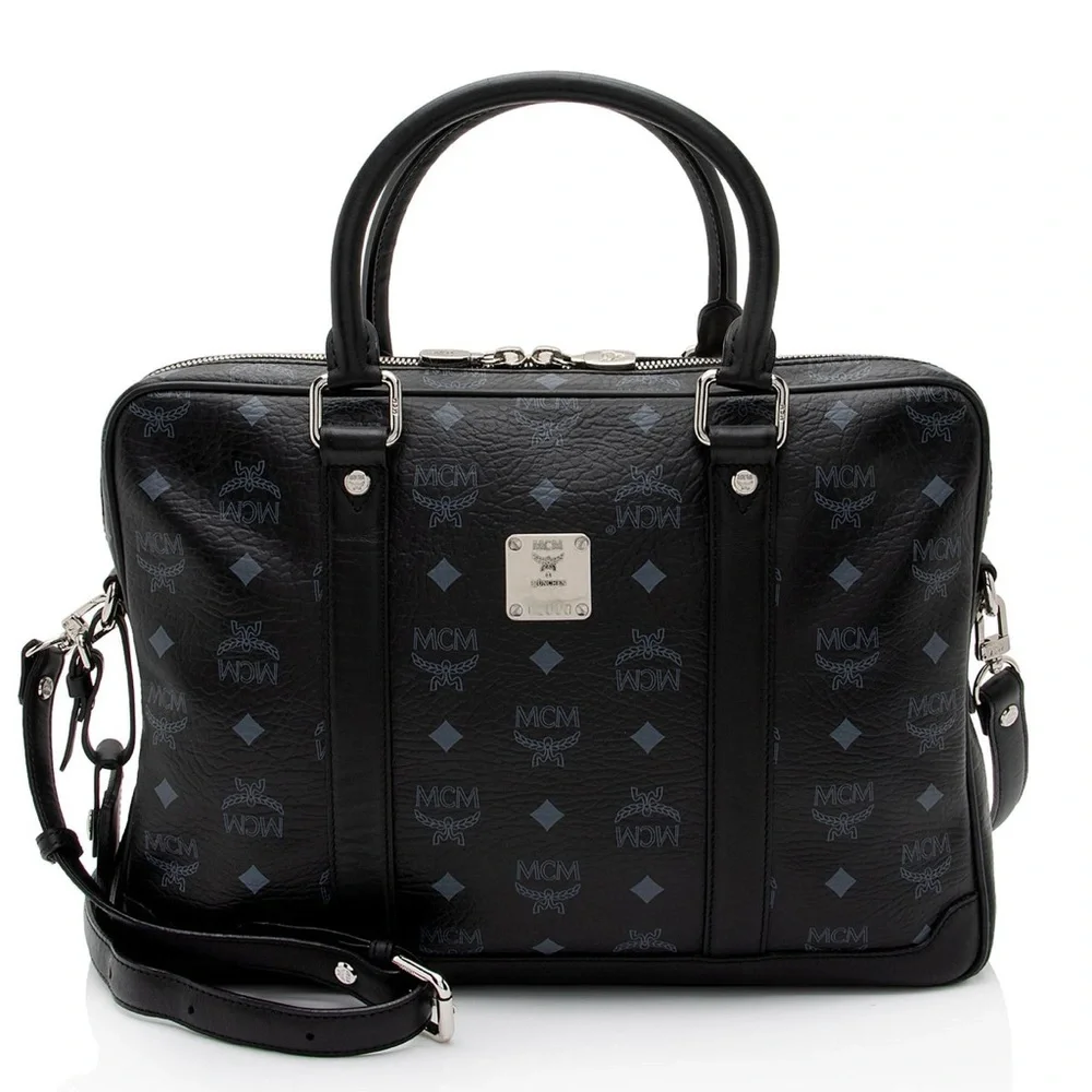 💎RARE💎Authentic MCM ‘Visetos’ Laptop Bag/Briefcase